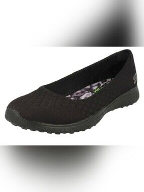 Skechers Black Slip-On Ballet Flat